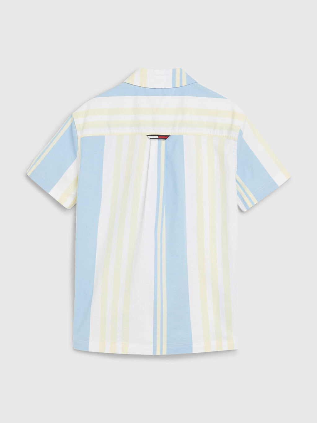 方塊條紋短袖裇衫, Ancient White, hi-res