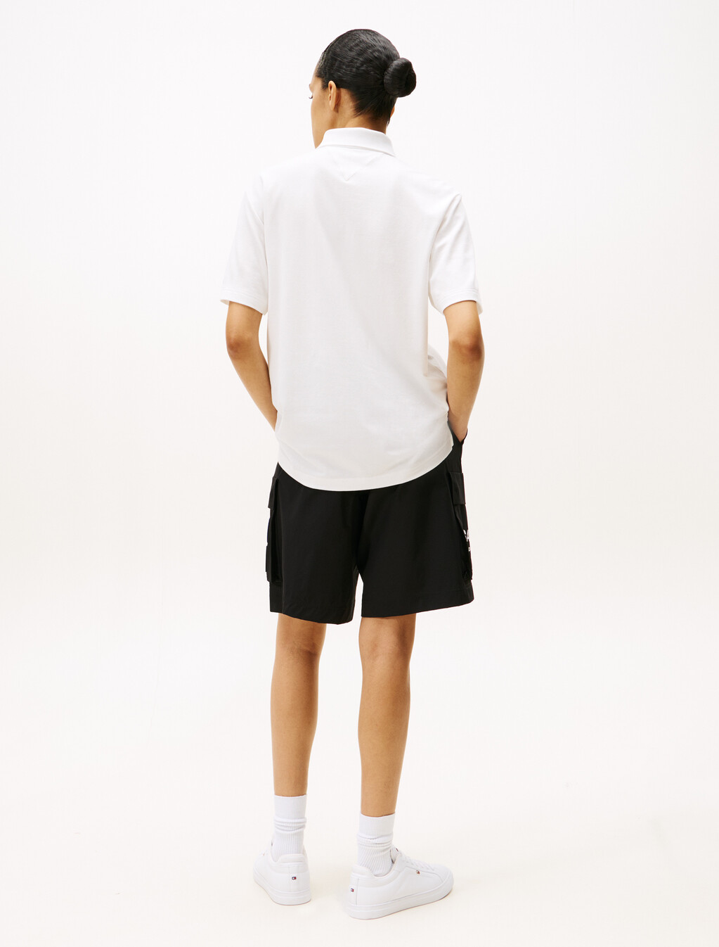 Tommy x U.S. Sail GP Team Pique Relaxed Fit Polo Shirt, Ecru, hi-res