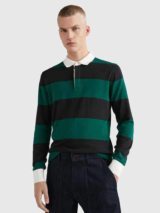 Stripe Knitted Rugby Shirt