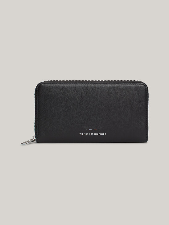 Premium Leather Zip-Around Wallet