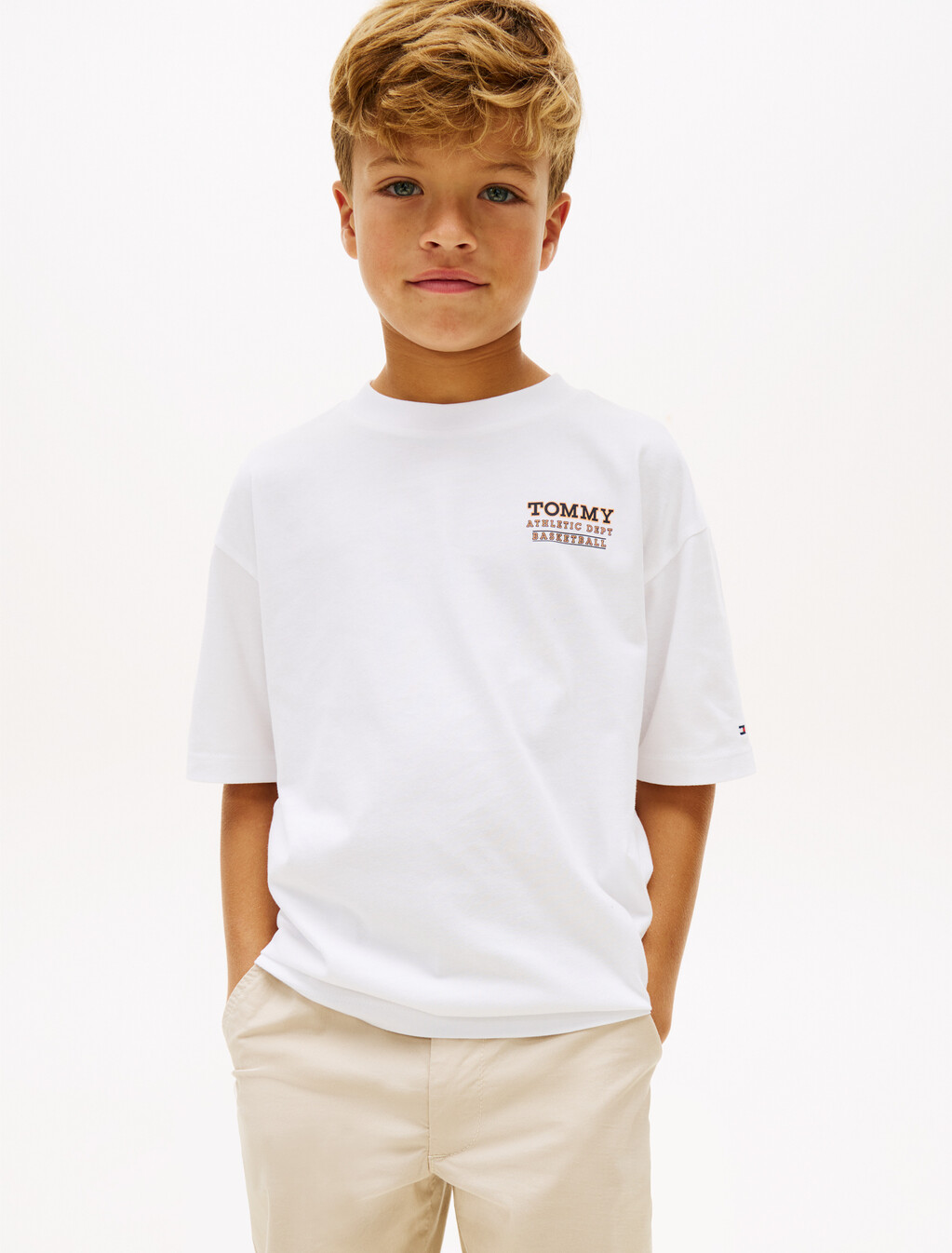 Back Graphic Crew Neck T-Shirt, White, hi-res