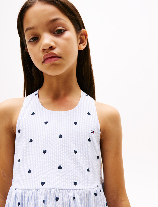 Seersucker Sleeveless Dress