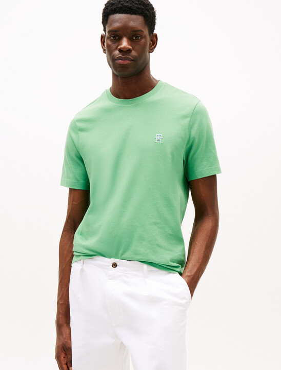 Contrast TH Monogram Embroidery T-Shirt