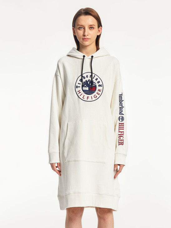 TOMMYXTIMBERLAND HOODED SWEATSHIRT DRESS TOMMYXTIMBERLAND HOODED SWEATSHIRT DRESS