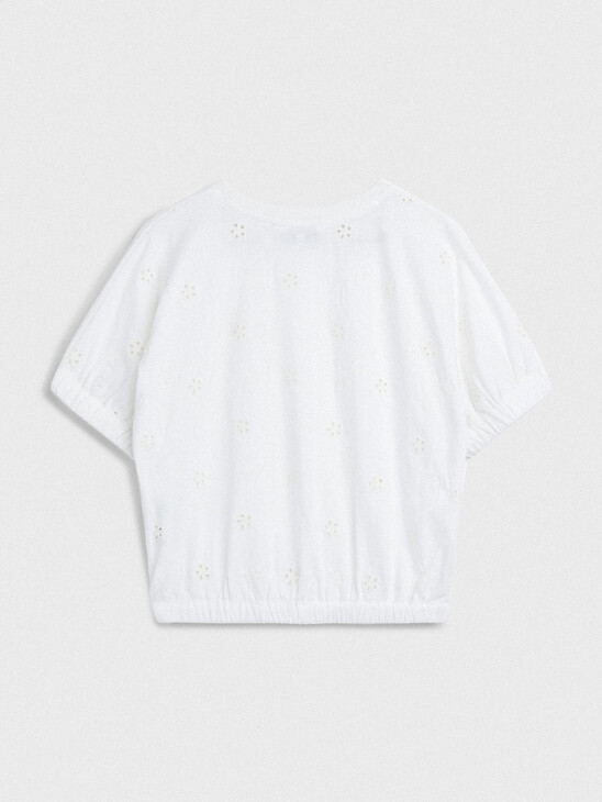 BRODERIE ANGLAISE T-SHIRT