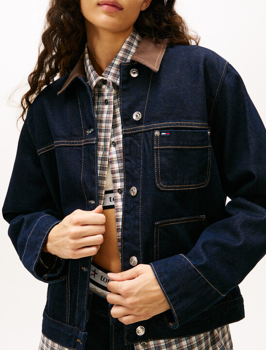 Oversized Denim Chore Jacket