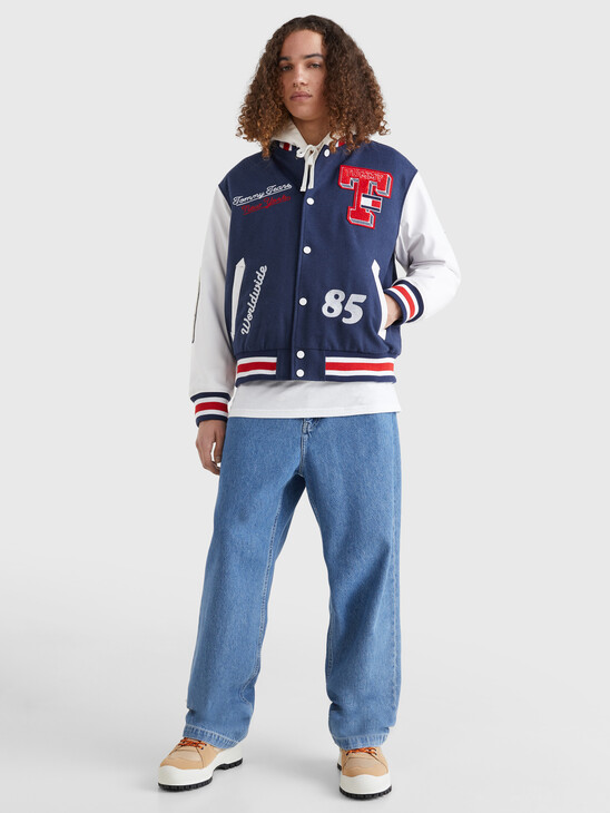 COLLEGE RELAXED BASEBALL JACKET