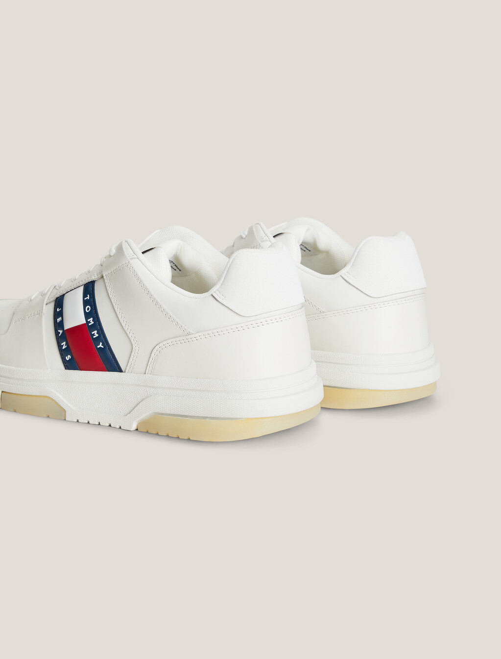The Brooklyn Leather Fine Cleat Trainers, Ecru, hi-res