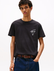 Signature Back Logo Jersey T-Shirt, Black, hi-res