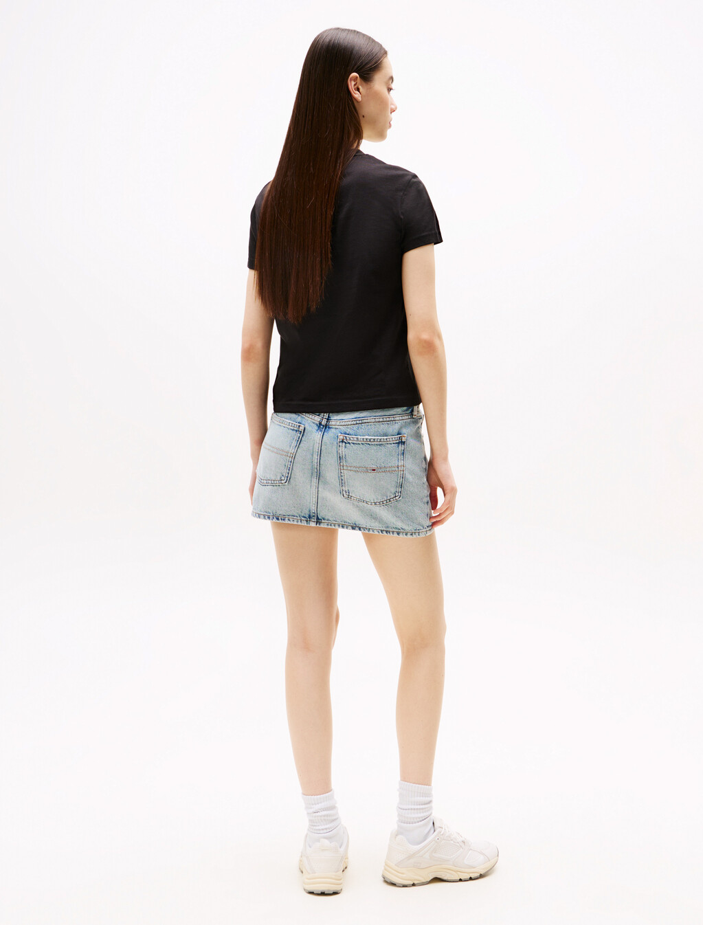 Bubble Logo Crew Neck T-Shirt, Black, hi-res