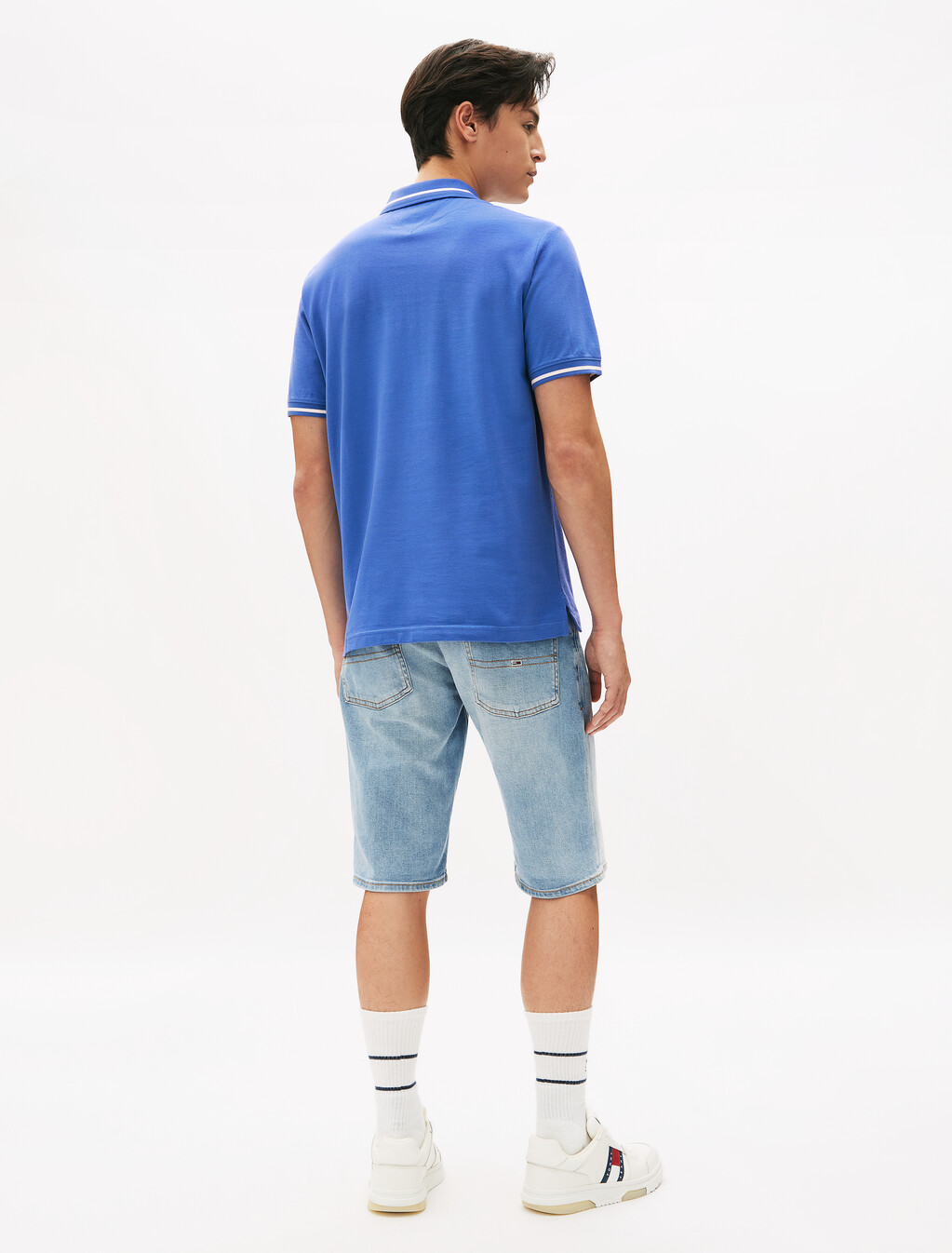 飾邊衣領 Polo 衫, Tempo Blue, hi-res