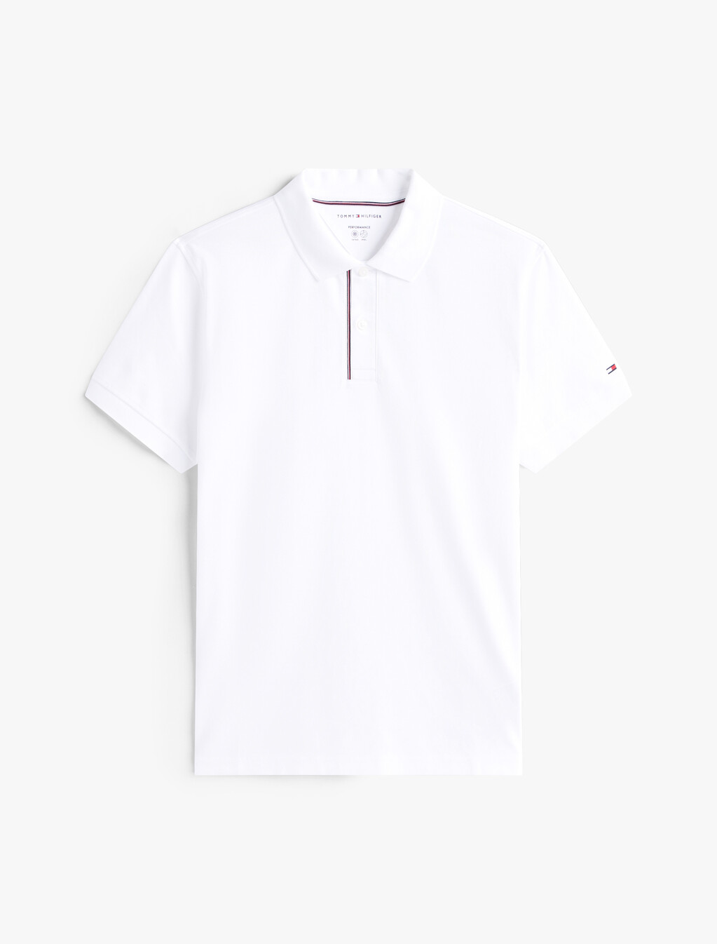 Signature Stripe Jacquard Polo, White, hi-res