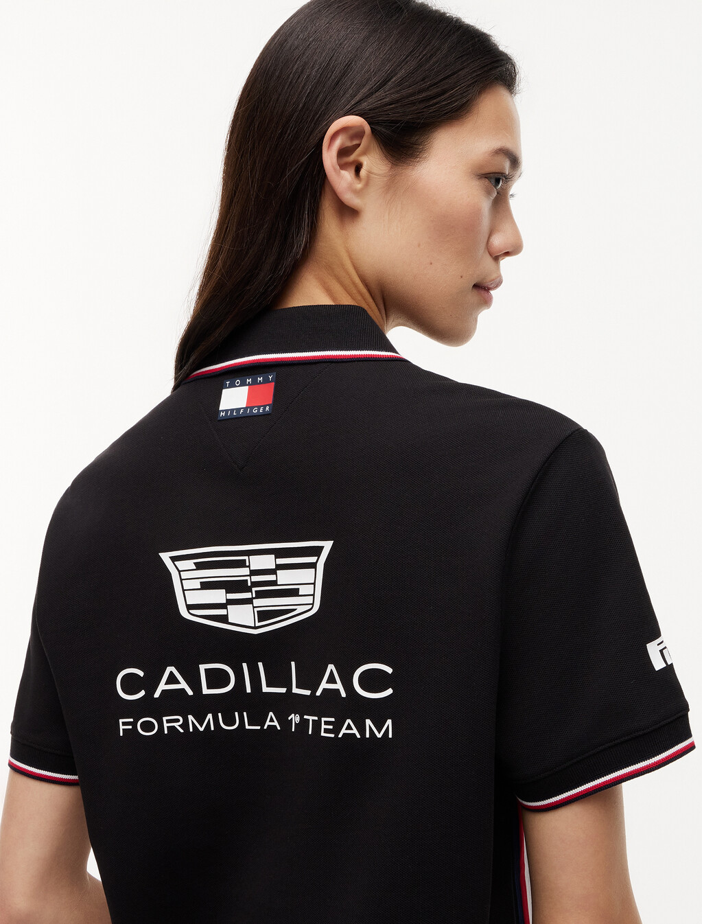 TH x Cadillac Formula 1&reg; 車隊復刻版 Polo 衫, Black, hi-res