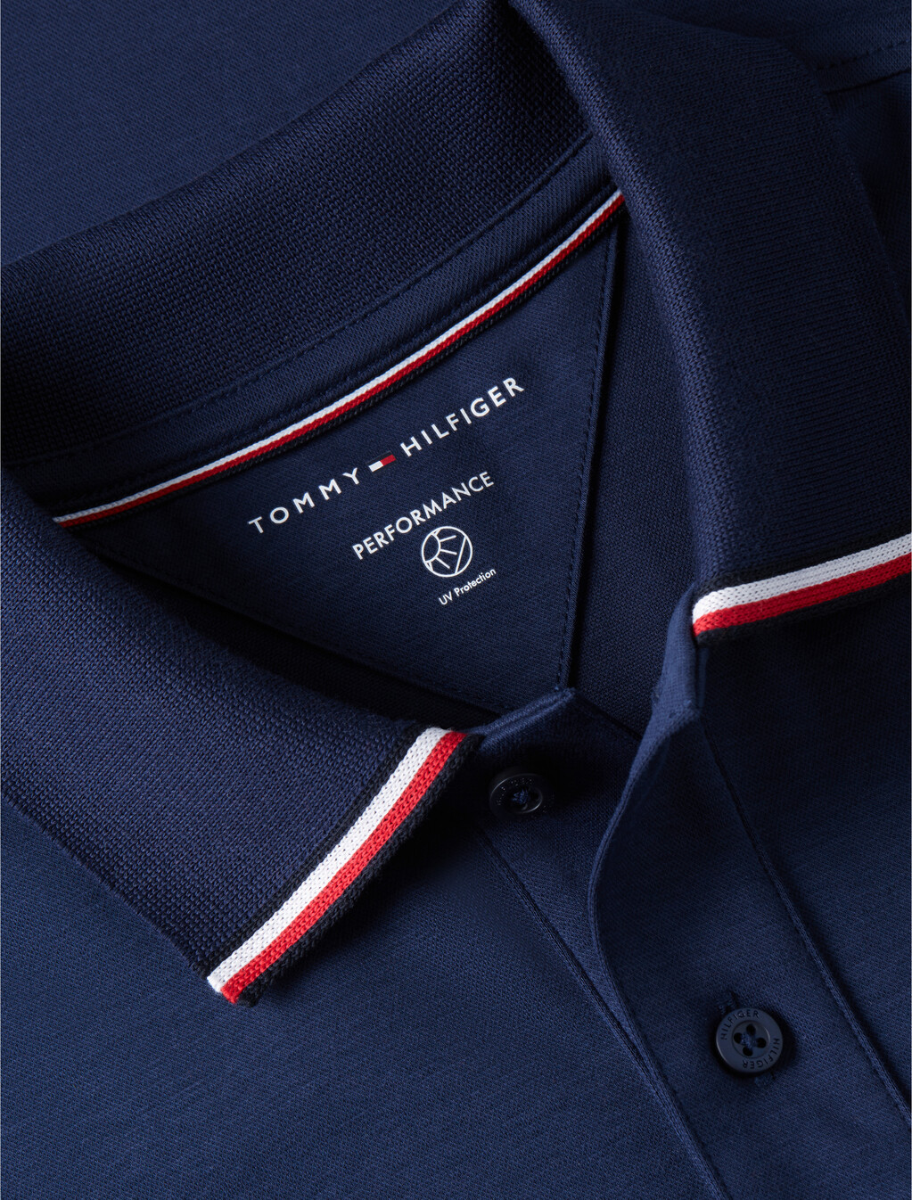 Performance Regular Fit Jaquard Polo Shirt, Carbon Navy, hi-res