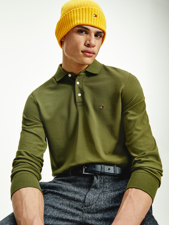 1985 TH Flex Slim Fit Long Sleeve Polo 1985 TH Flex Slim Fit Long Sleeve Polo