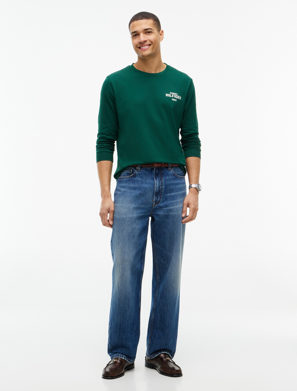 1985 Logo Long Sleeve T-Shirt, Ornamental Green, hi-res