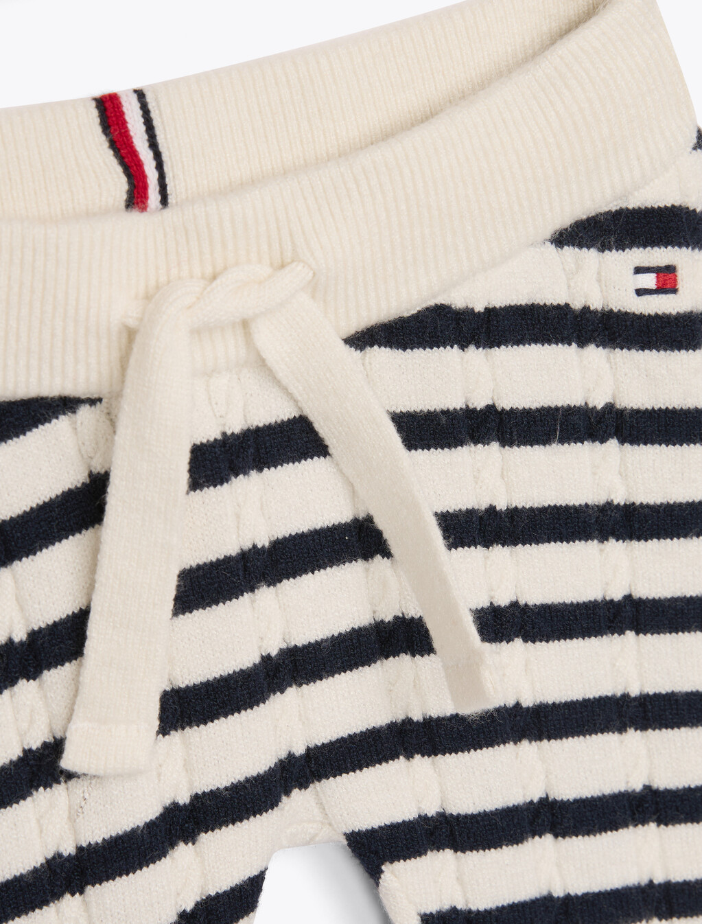 Cable Knit Three-Piece Gift Box, Dark Night Navy Stripe, hi-res