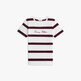 Wide Stp Ecru / Deep Burgundy