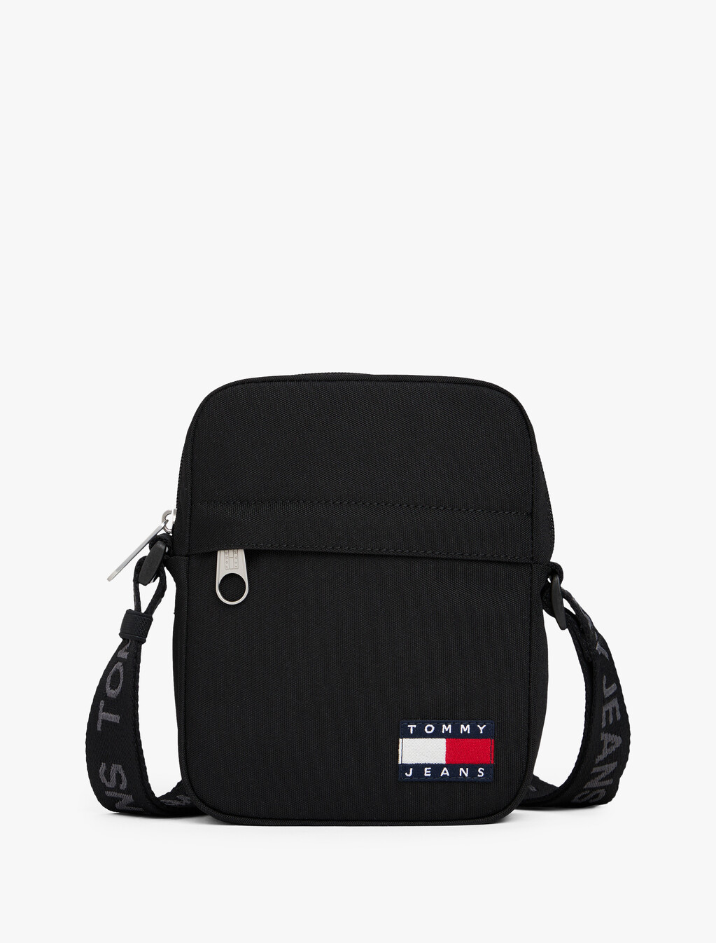 Essential 標誌斜肩記者包, Black, hi-res