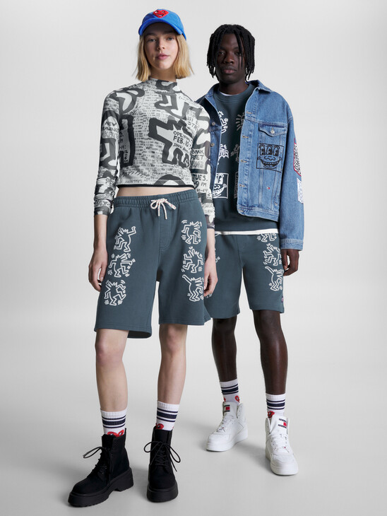 Tommy X Keith Haring Dual Gender Shorts