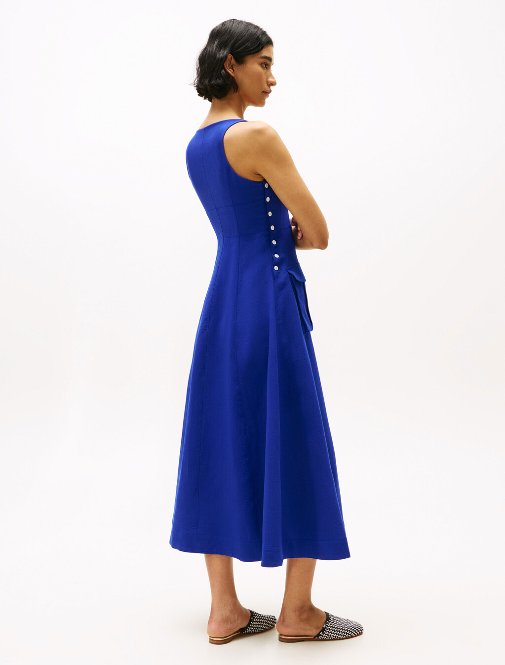 The Runway 系列修身中長連身裙, Wedge Blue, hi-res