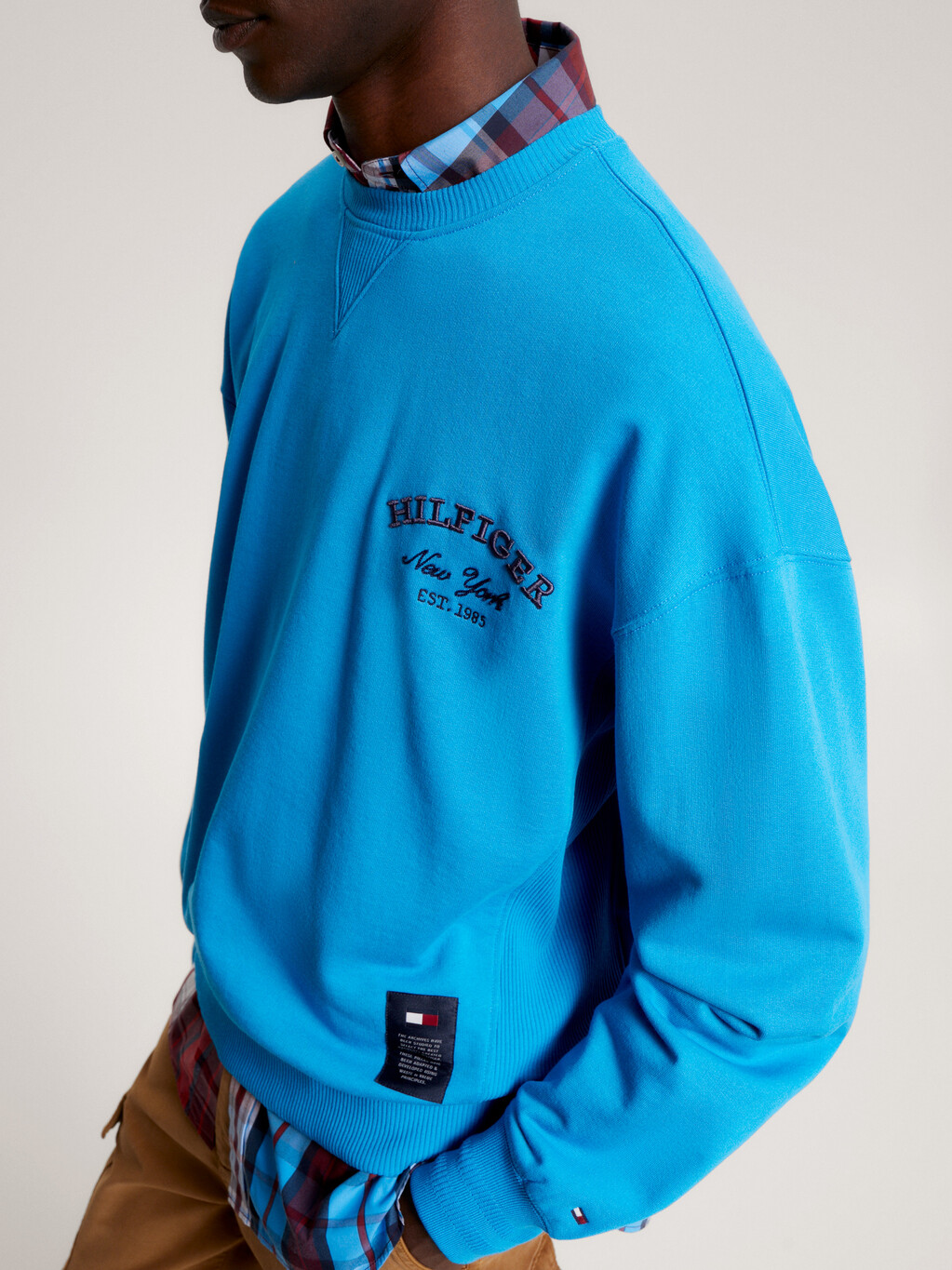 Logo Archive Fit Sweatshirt, Cerulean Aqua, hi-res