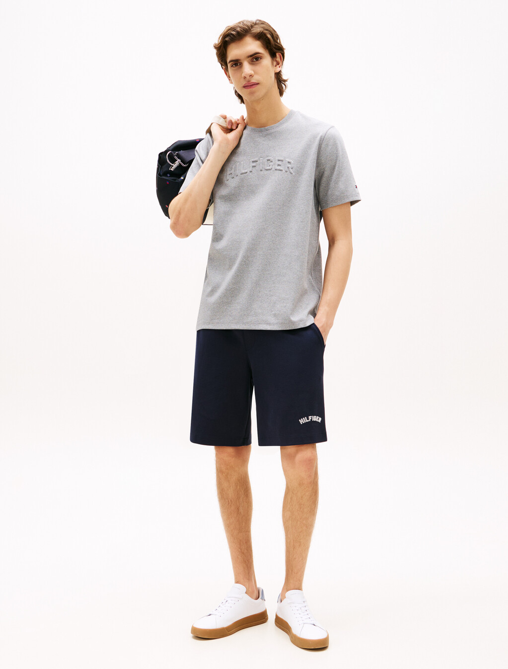 Arch Embossed Logo T-Shirt, Authentic Marl, hi-res