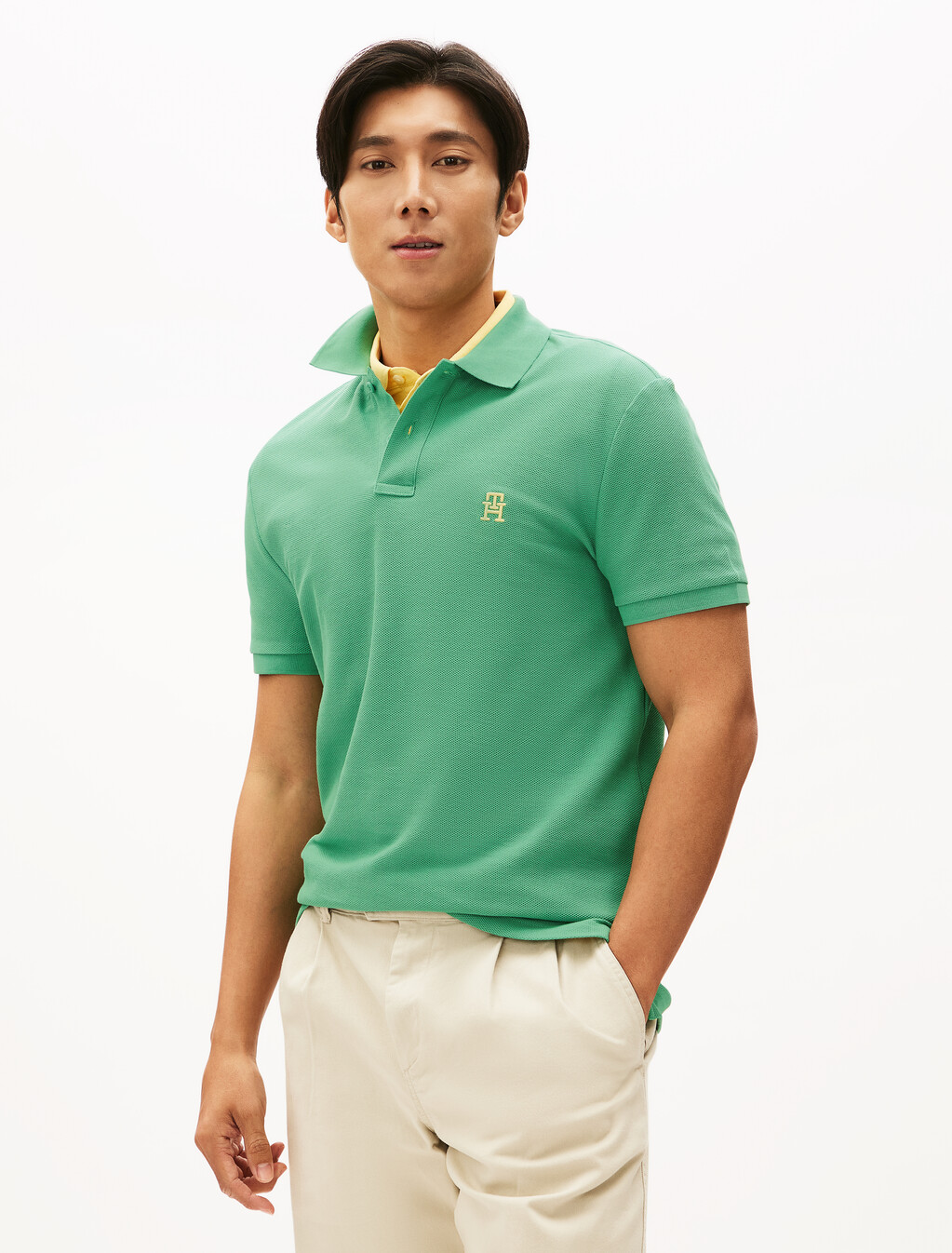 Monogram Logo Regular Polo, Fort Green, hi-res