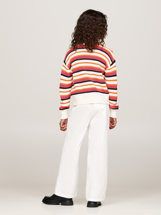 Stripe Crew Neck Relaxed Jumper