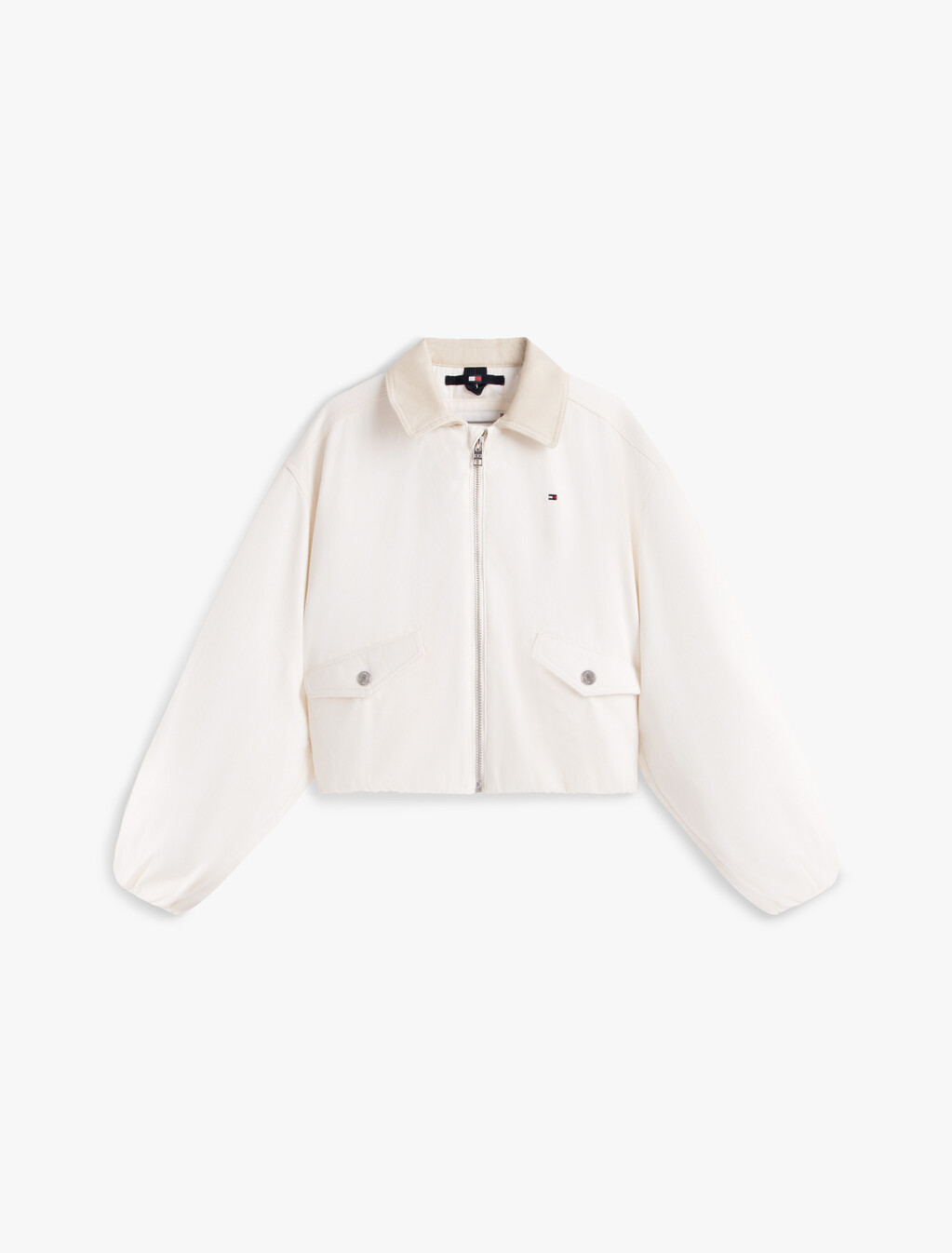 Textured Back Logo Relaxed Jacket, Ancient White, hi-res