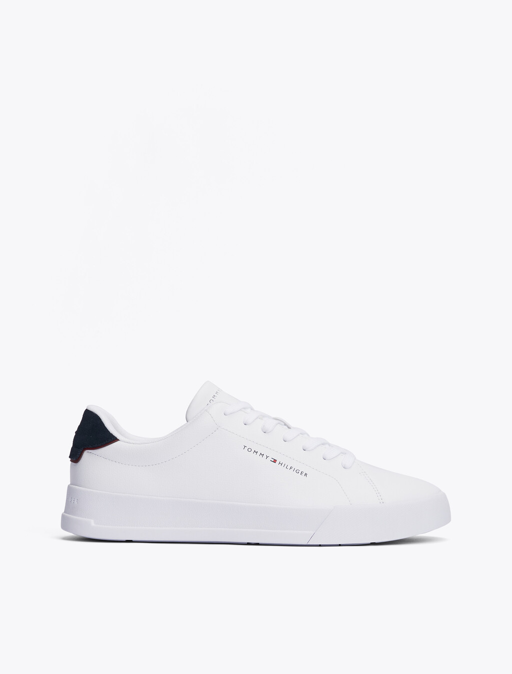 Pebble Grain Court Trainers, White/Desert Sky, hi-res