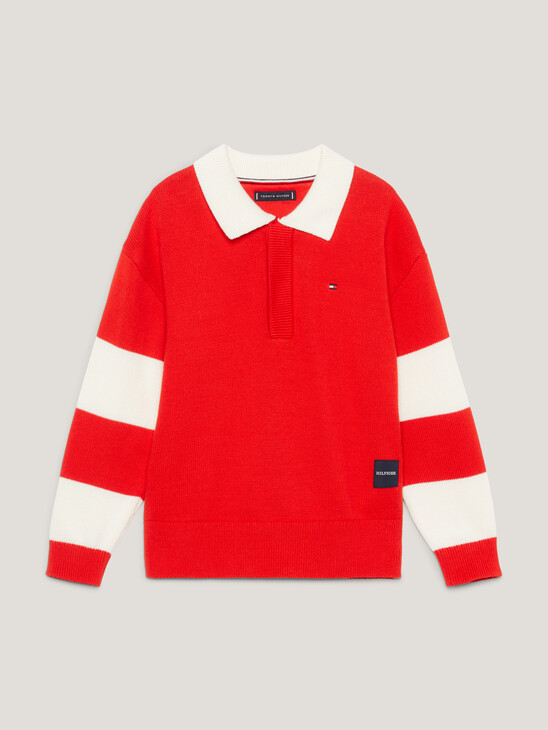Varsity Colour-Blocked Rugby Jumper