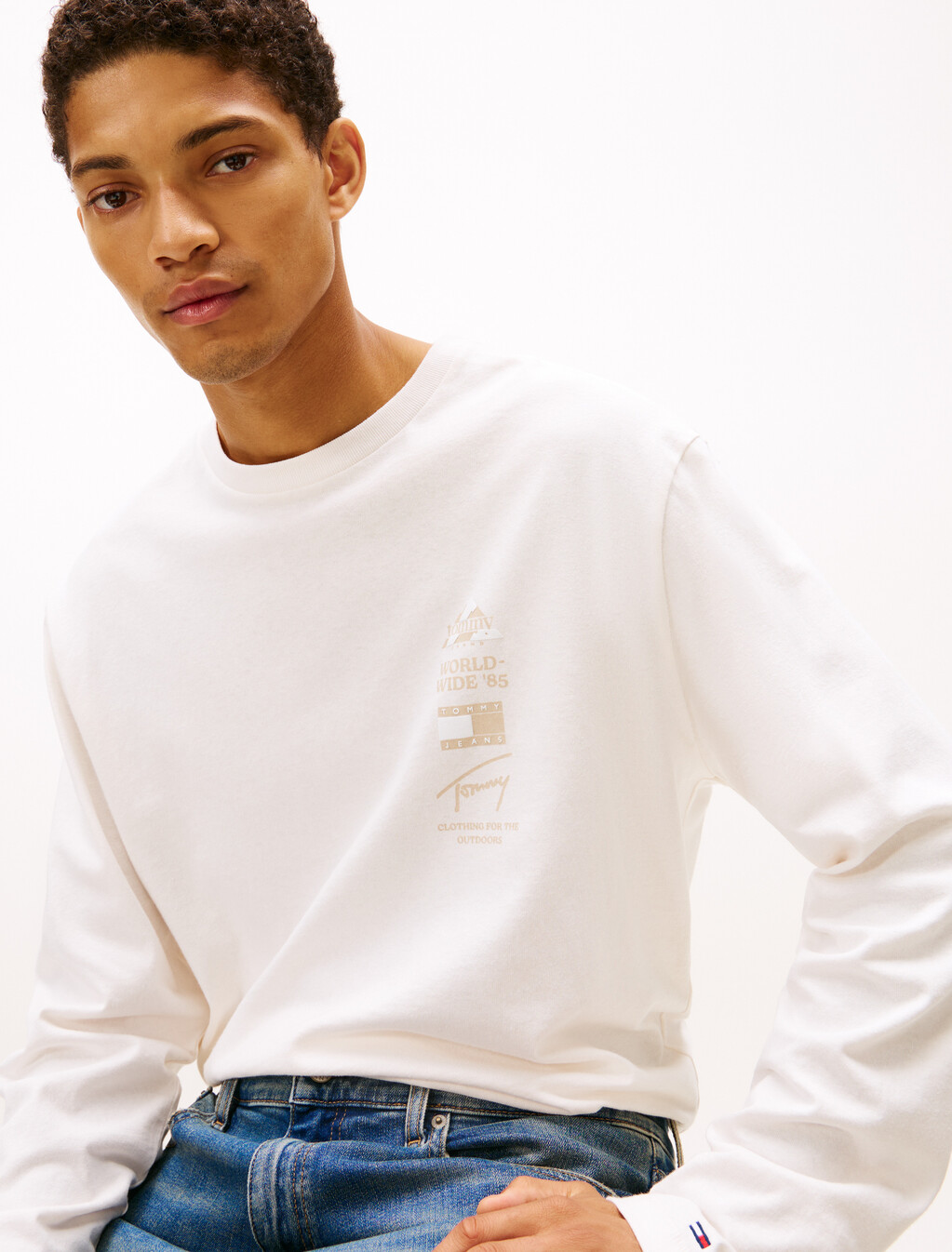 Back Graphic Relaxed Long Sleeve T-Shirt, Ancient White, hi-res