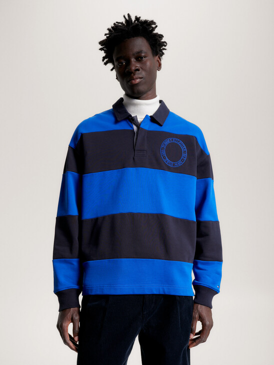 Stripe Logo Archive Rugby Polo Shirt