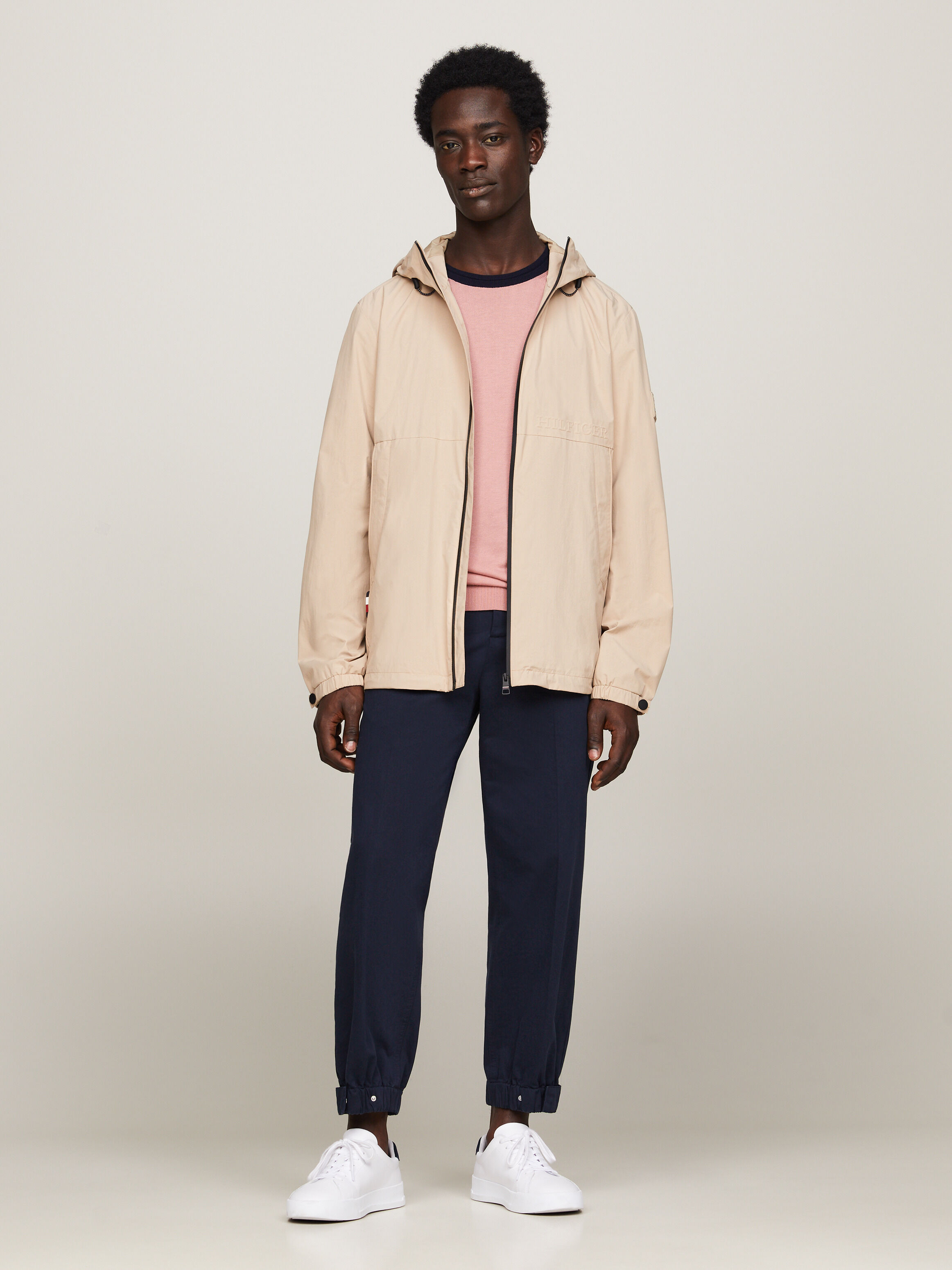 Tommy hilfiger junior padded logo 2024 anorak jacket
