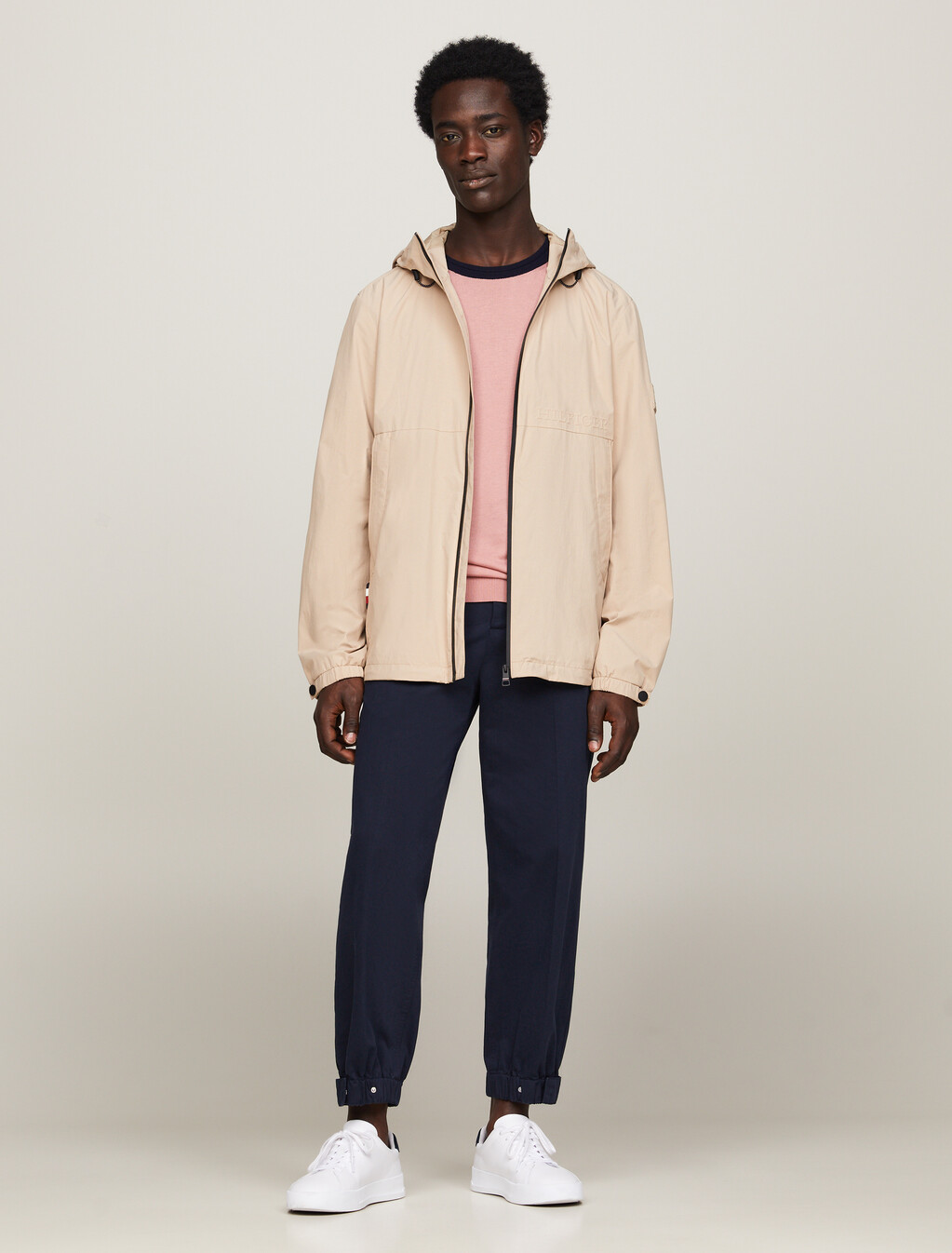 Water Resistant Packable Hooded Portland Jacket, Batique Khaki, hi-res