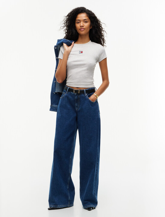 Tommy Badge Ribbed Slim T-Shirt