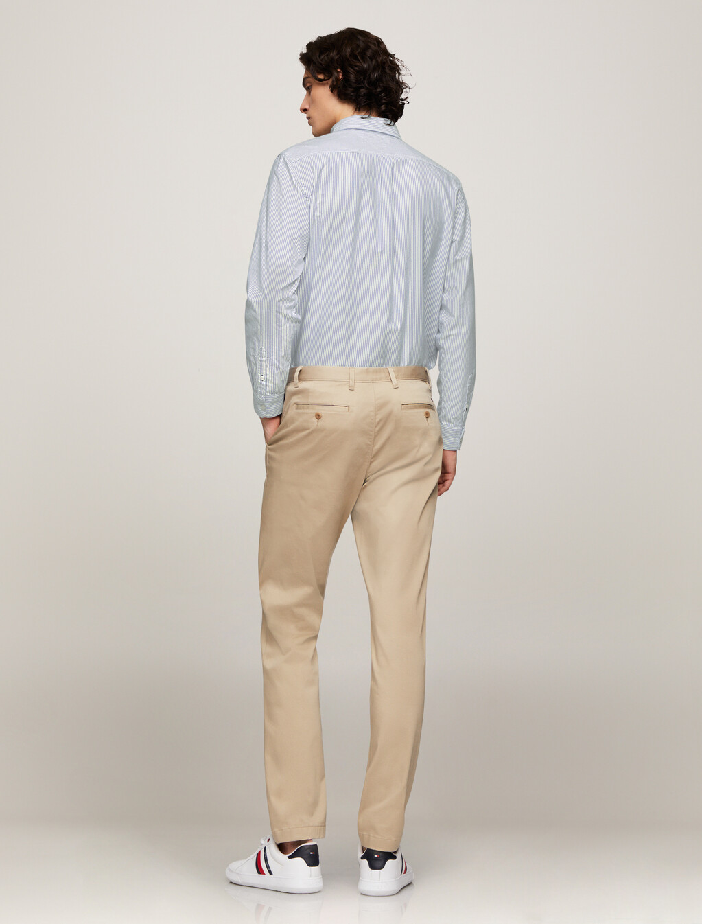 Stripe Organic Cotton Oxford Shirt, Royal Blue / White, hi-res