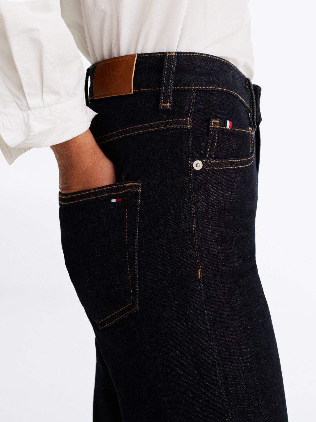 Classic Straight Rinse Wash Jeans, Nos Rinse, hi-res