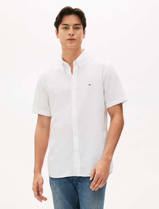 Seersucker Short Sleeve Shirt