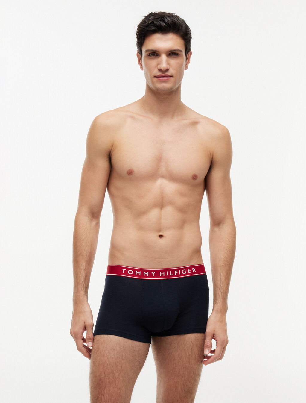 3-Pack Essential Logo Waistband Trunks, Nb//White/ Medium Red/ Navy Blue, hi-res