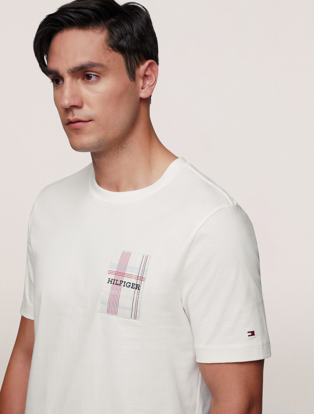 Monotype Woven Label T-Shirt, Ancient White, hi-res