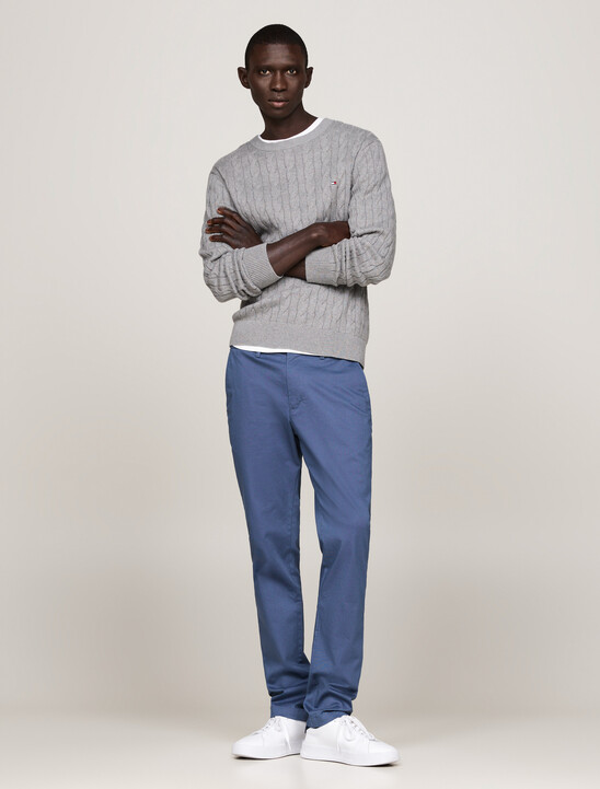 Bleecker Stretch Cotton Printed Slim Chinos