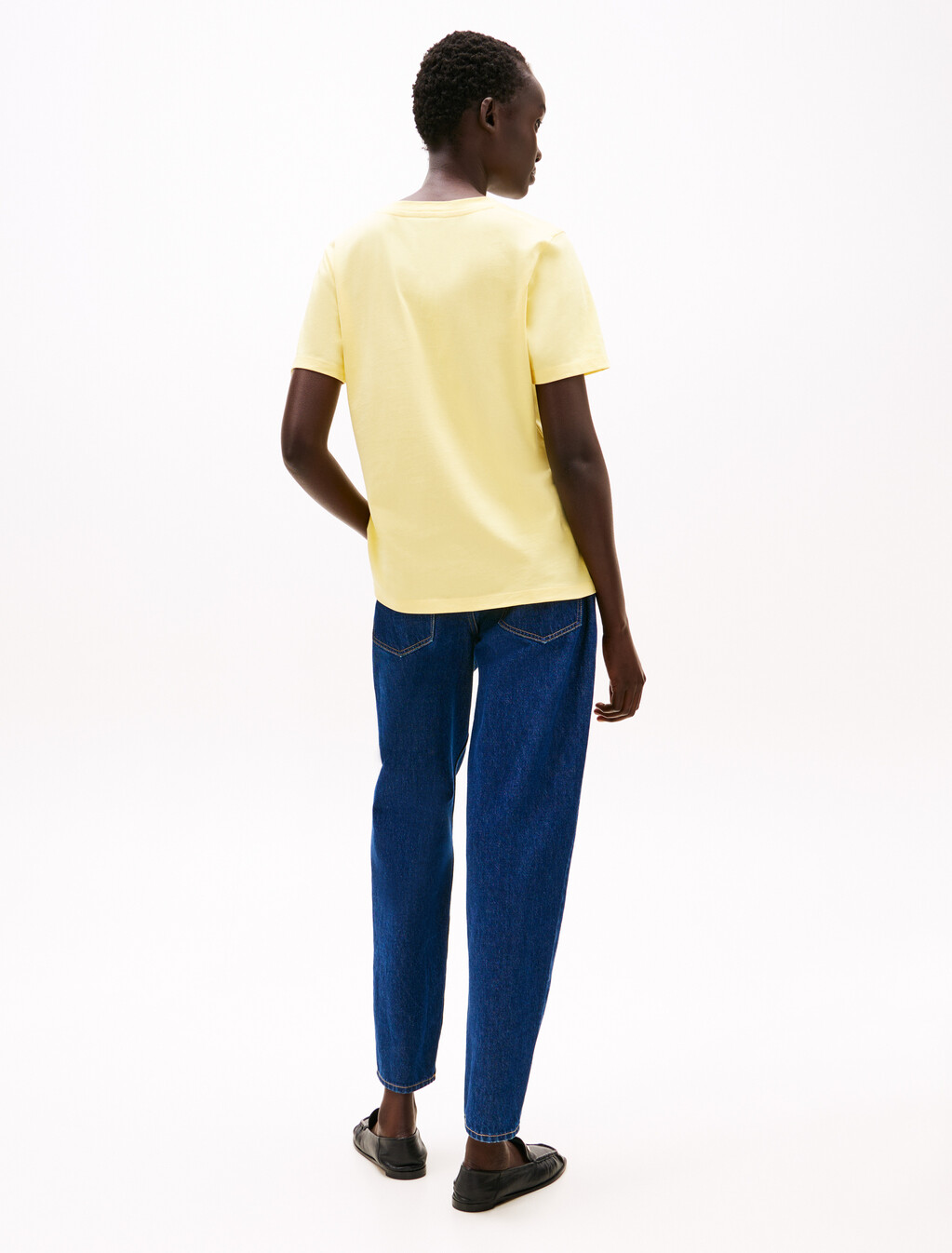 Contrast Flag T-Shirt, Citronella, hi-res