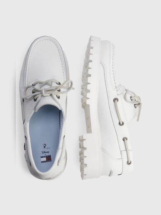 Disney X Tommy Leather Cleat Boat Shoes