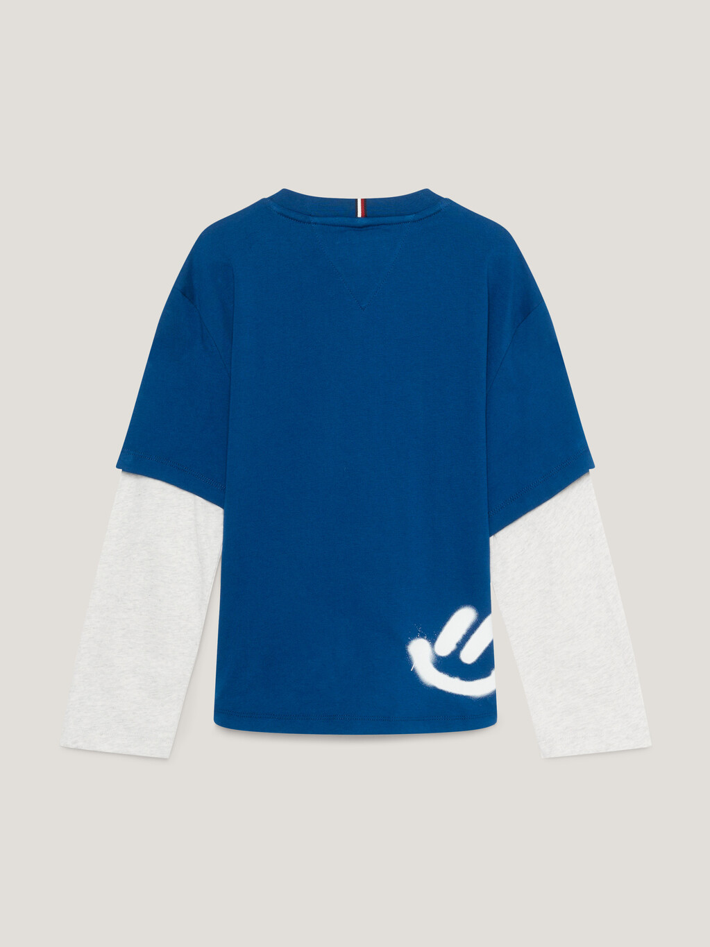 Boys Hilfiger Graffiti Long Sleeve T-Shirt, Deep Indigo, hi-res