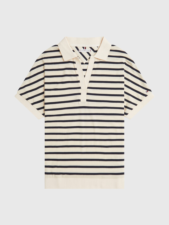 Stripe Relaxed Fit Polo