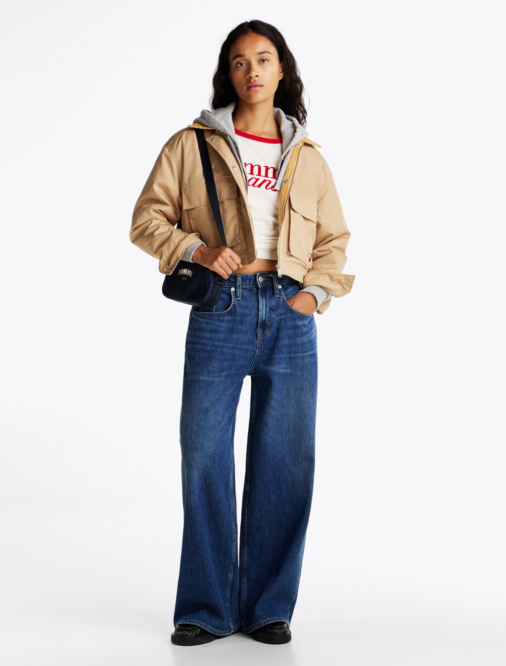 Corduroy Collar Twill Jacket, Incense, hi-res