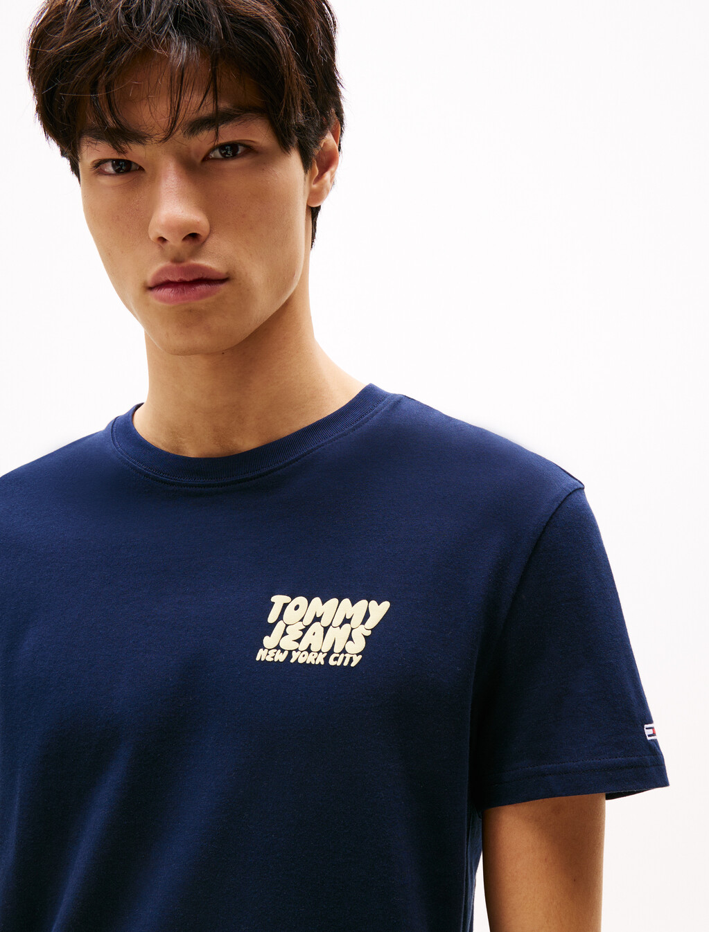 Bubble Logo Back Graphic T-Shirt, Dark Night Navy, hi-res
