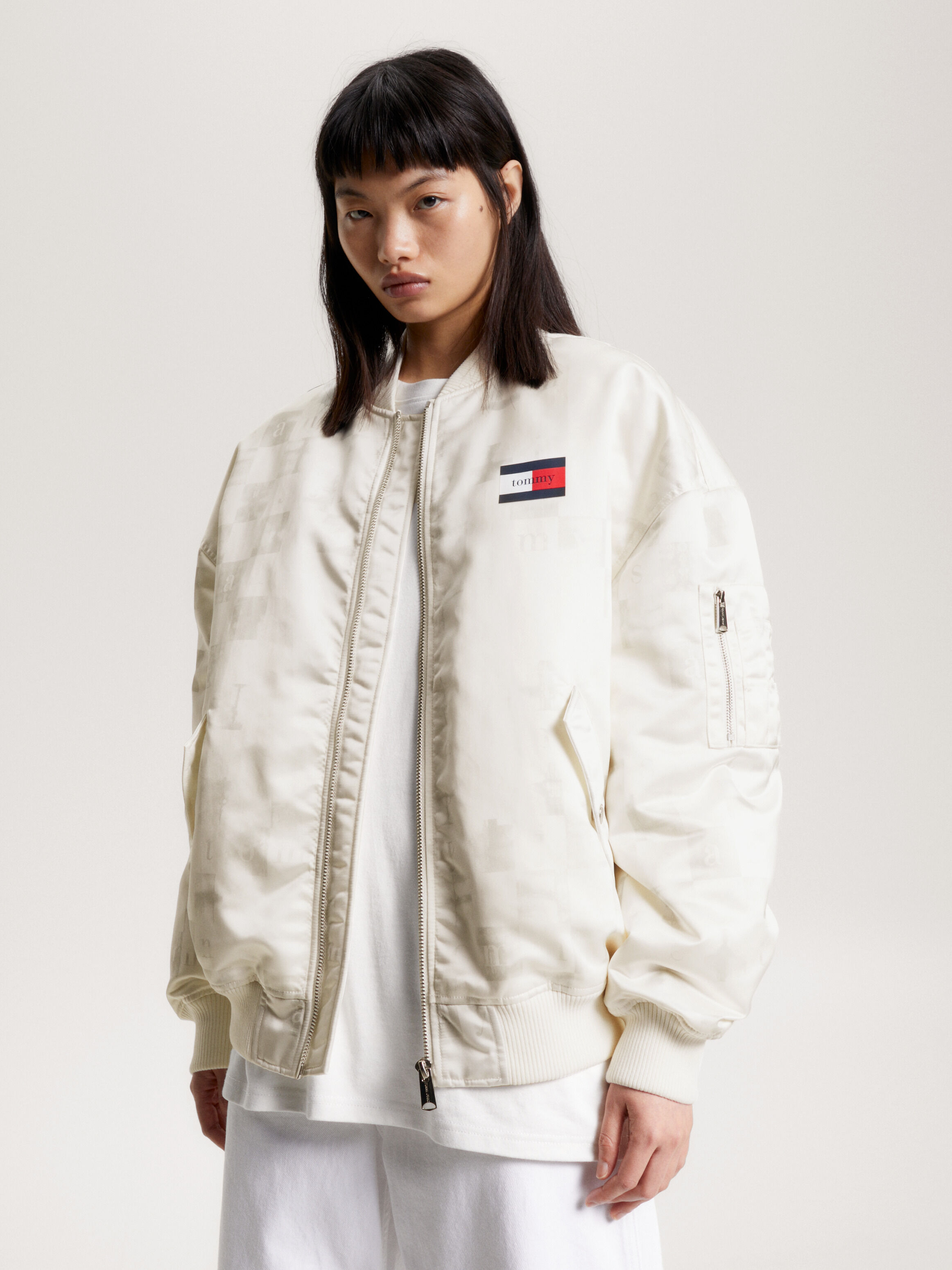 Tommy hilfiger recycled on sale down hooded bomber